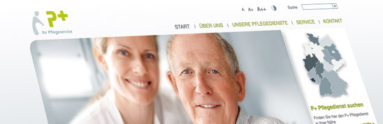 Webdesign Berlin, P+ Pflegeservice