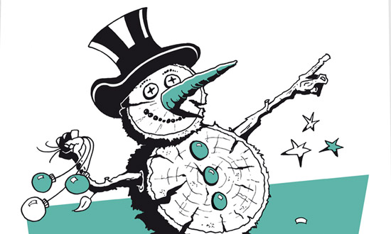 Zeichnung Weihnachten Berlin modomoove