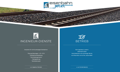 Website für Eisenbahn aus Flensburg